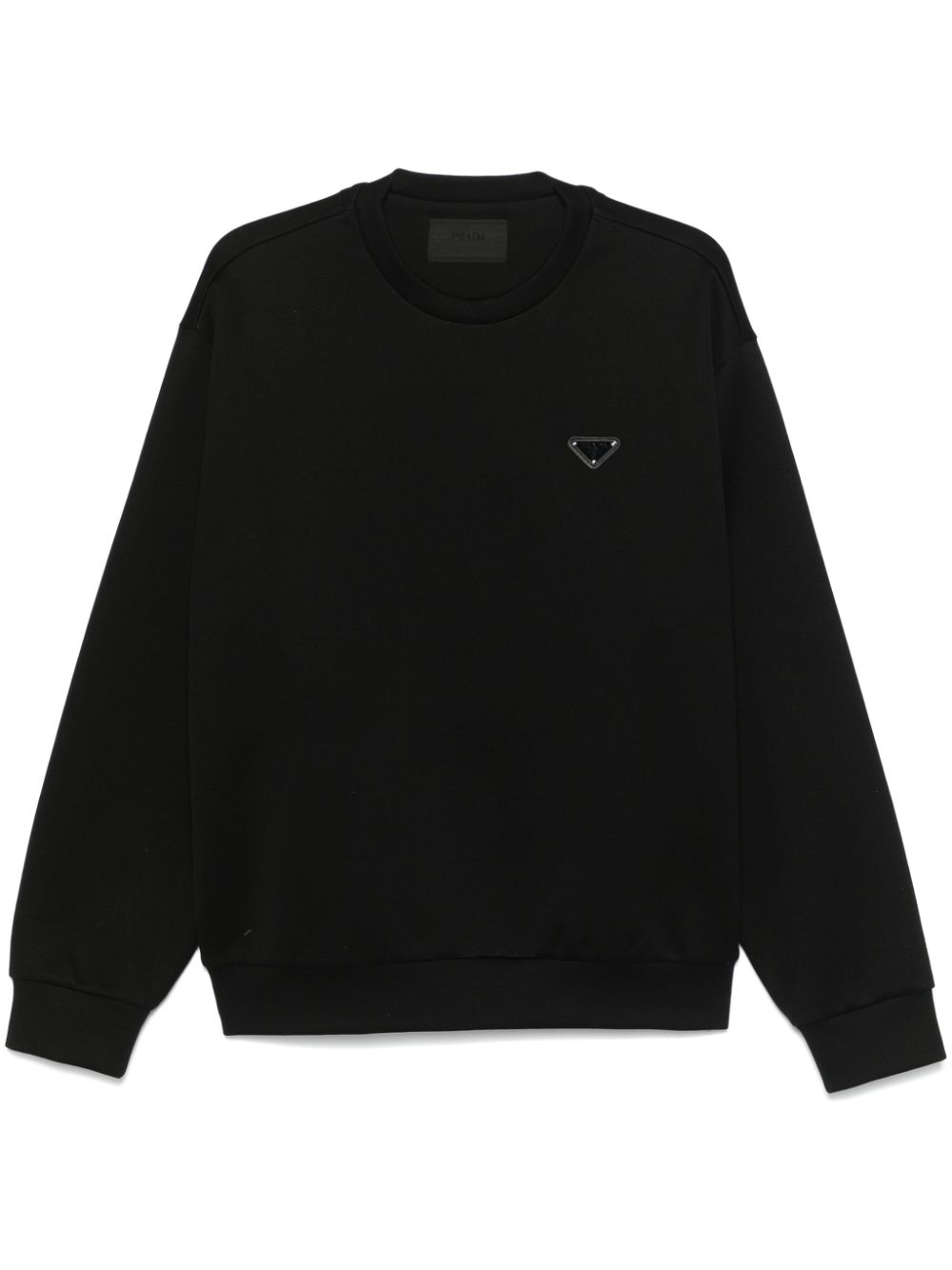 Prada triangle-logo sweatshirt - Black