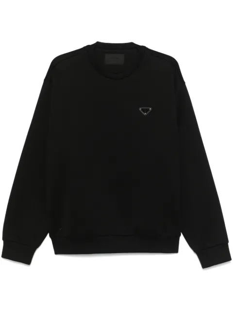 Prada triangle-logo sweatshirt