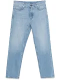 Zegna logo-patch jeans - Blue