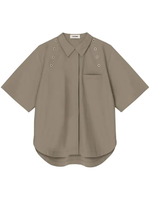 AERON camisa con detalle de ojales
