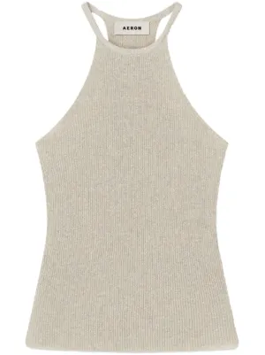 新品タグ付き AERON / KINEZ ribbed tank top