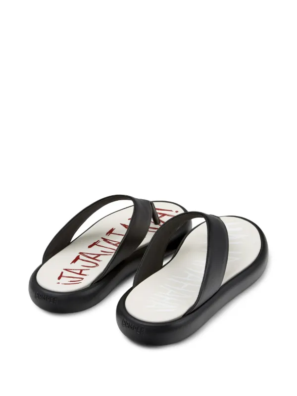 ★CAMPER★ツインズ スライド Camper Pelotas Flota Twins Slides | Black | FARFETCH