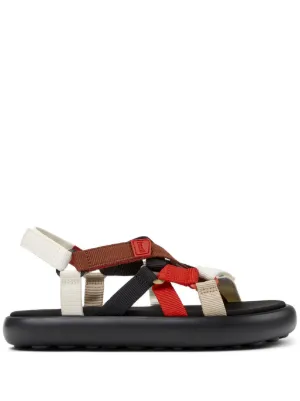 サンダル CAMPER Men Sandals Red K100957-015 KOBARAH FLAT 0 Kobarah Red Sandals for Men - Spring/Summer collection