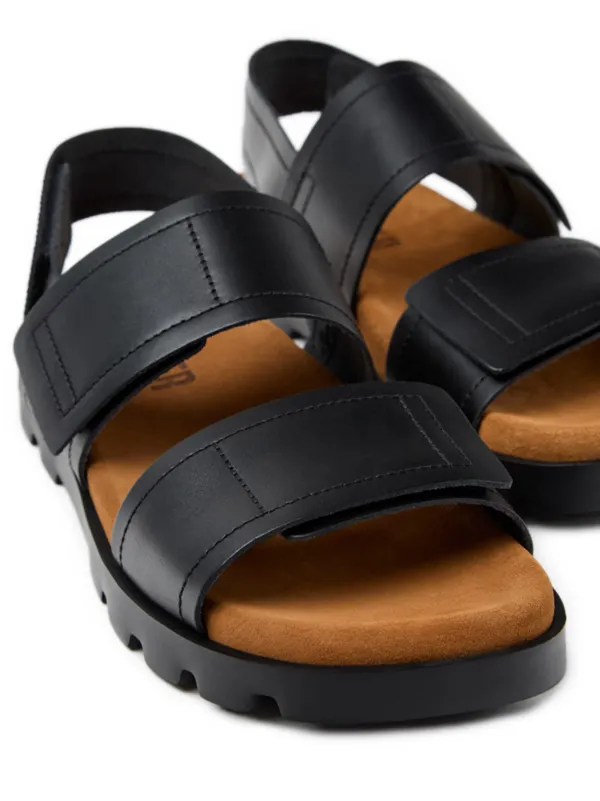 【ほぼ未使用✨】Camper BRUTUS SANDAL レザー　黒　24cm ほぼ未使用✨】Camper BRUTUS SANDAL レザー 黒 24cm - メルカリ