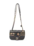 CHANEL Pre-Owned 2021-2024 Mini Quilted Lambskin Coco Clips Flap shoulder bag - Black