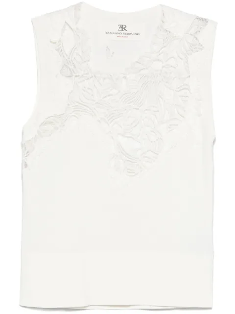 Ermanno Scervino camiseta con bordado floral