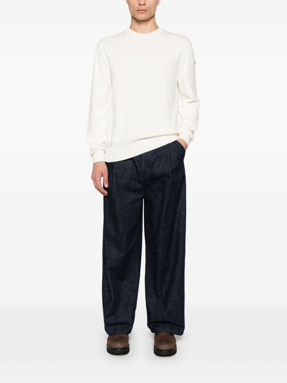 Moncler cotton sweater - Wit