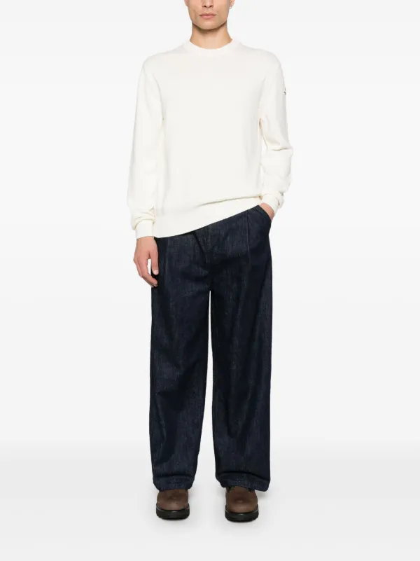 Moncler Cotton Sweater | White | FARFETCH Moncler Cotton Sweater | White | FARFETCH