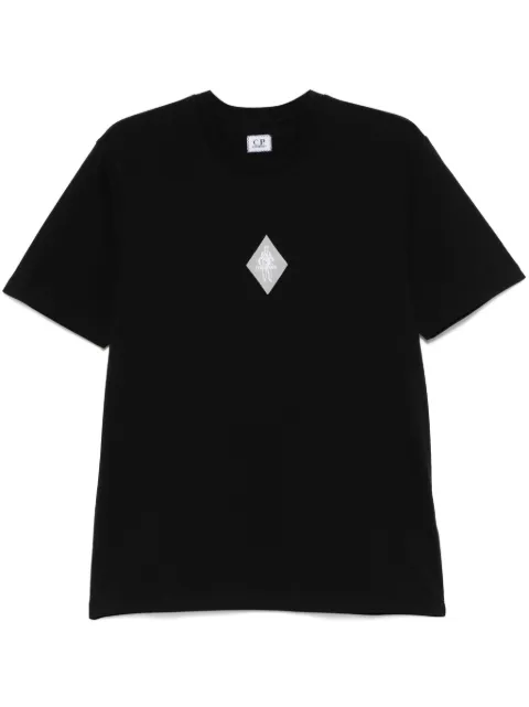 C.P. Company playera con logo estampado