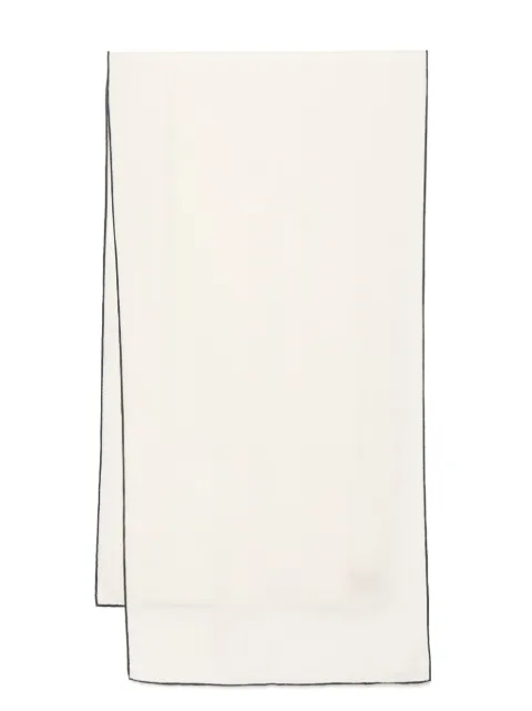 N.Peal Tipped Pashmina scarf