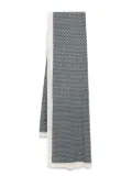N.Peal patterned scarf - Blue