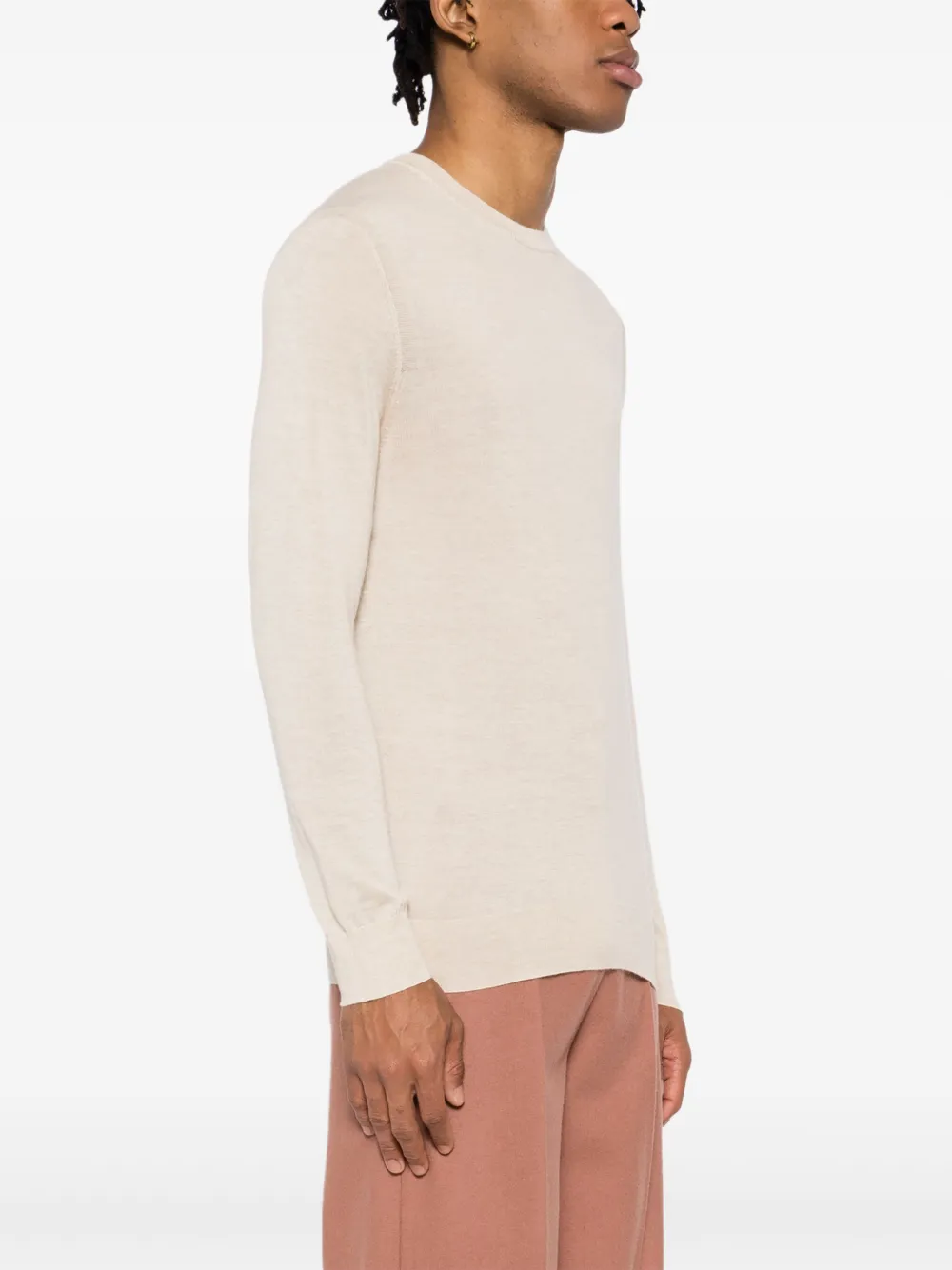 N.Peal Covent FG trui met ronde hals Beige