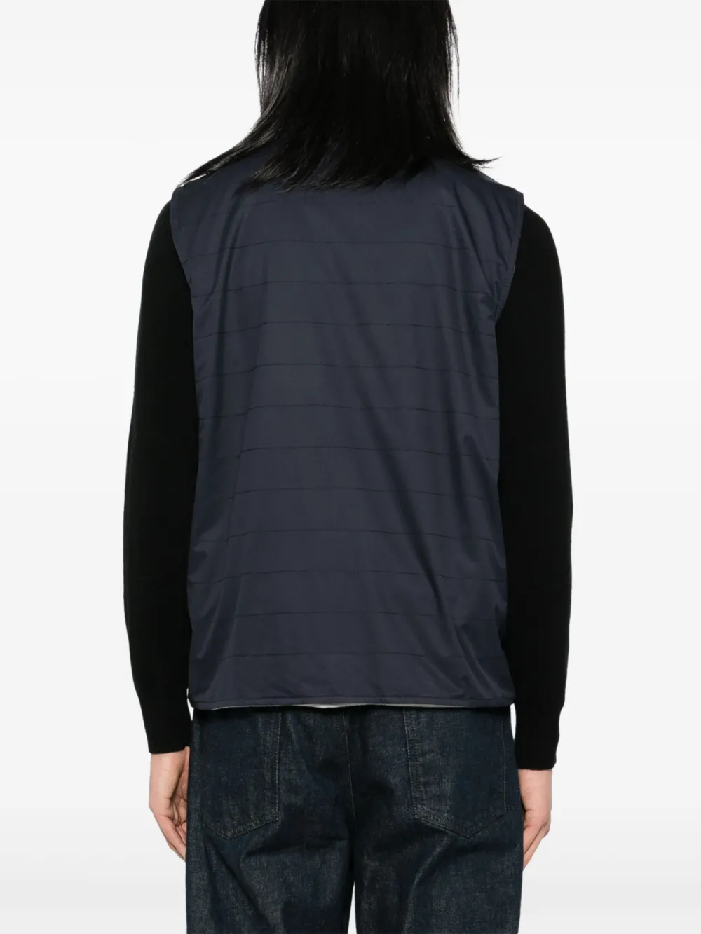 N.Peal Omkeerbaar gilet Blauw