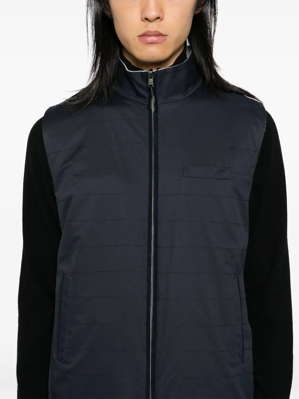 N.Peal Omkeerbaar gilet Blauw