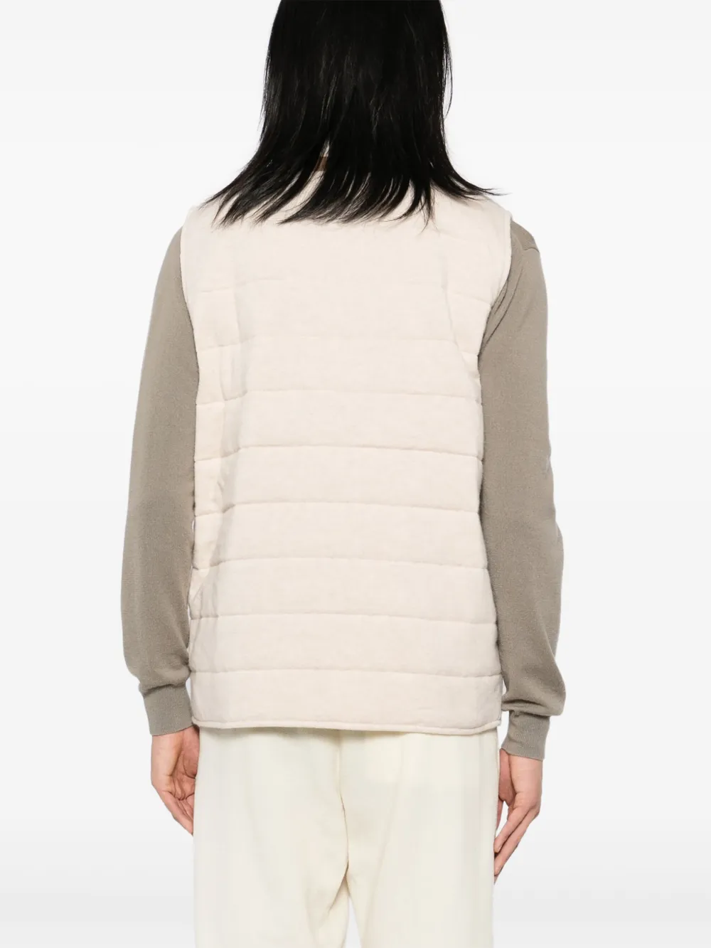 N.Peal Kasjmier bodywarmer Beige