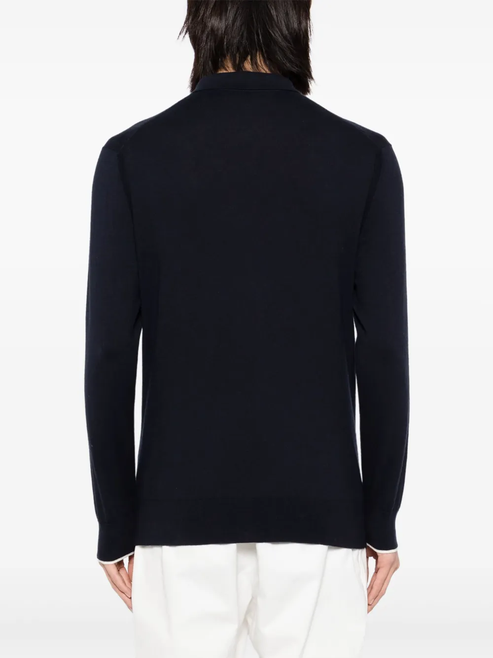 N.Peal Poloshirt met lange mouwen Blauw