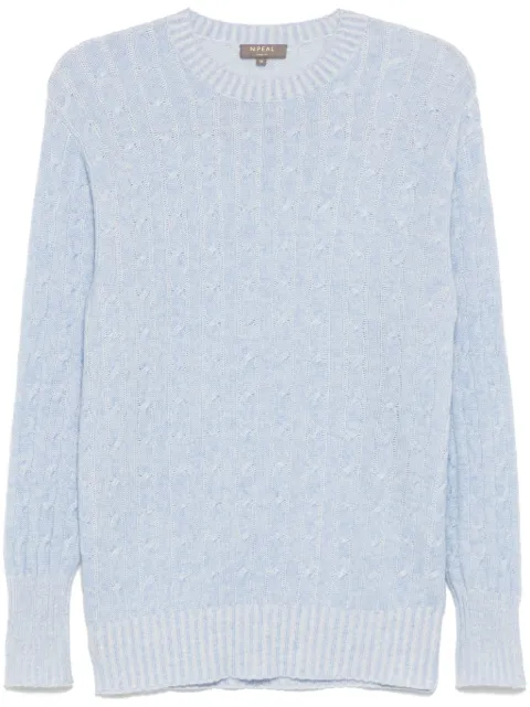 N.Peal suéter Thames Cable Round Neck