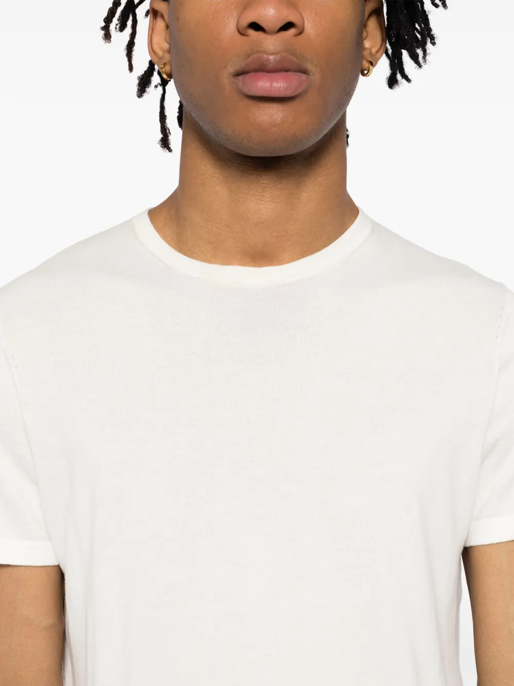 N.Peal T-shirt met ronde hals Wit
