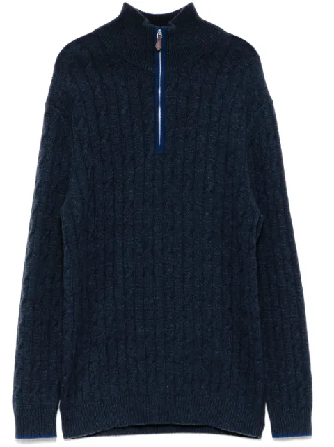 N.Peal cable-knit cashmere sweater