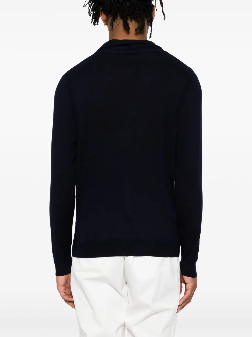 N.Peal Vest met sjaalkraag Blauw