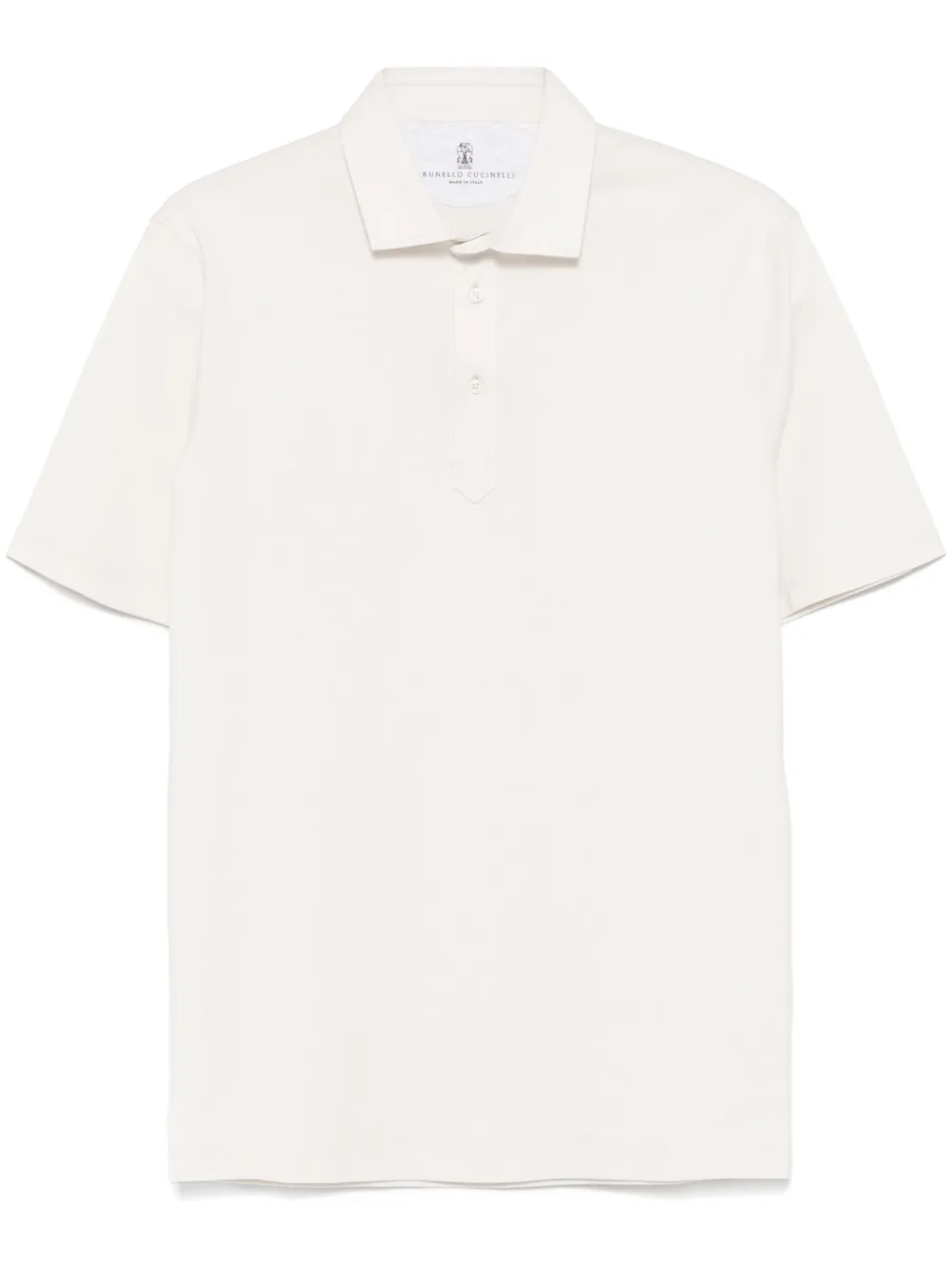 Brunello Cucinelli jersey polo shirt | White | Image 1