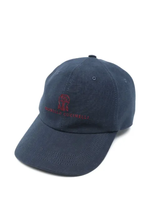 Brunello Cucinelli logo-embroidered cap