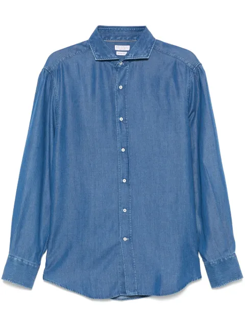 Brunello Cucinelli spread-collar shirt
