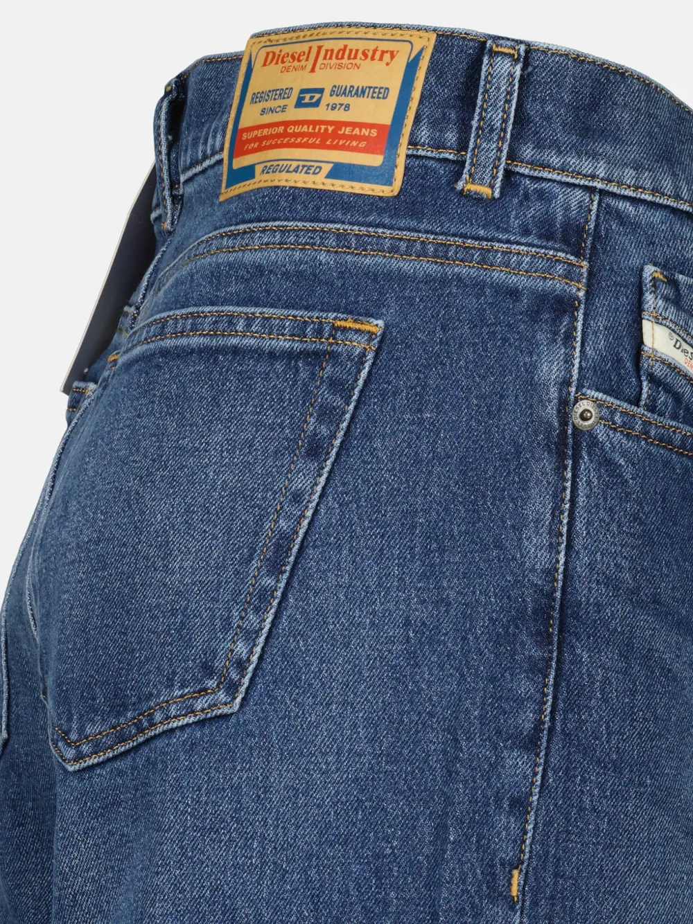 Shop Diesel 1978 D-akemi Wide-leg Jeans In Blue