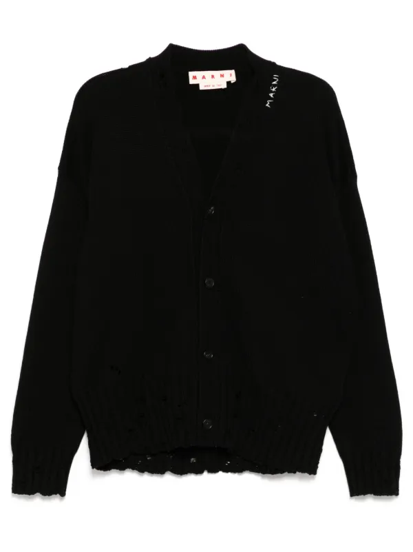 Marni Dishevelled Jumper | Black | FARFETCH JO