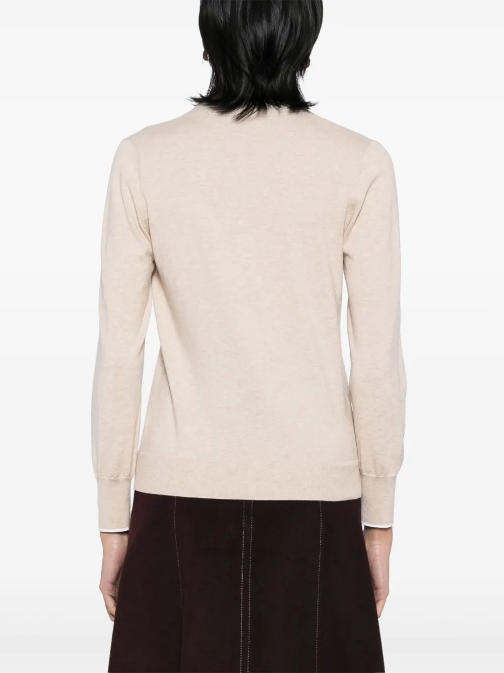 N.Peal Vest met V-hals Beige