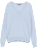 N.Peal Phoebe V neck jumper - Blue