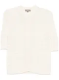 N.Peal open sitich cardigan - Neutrals