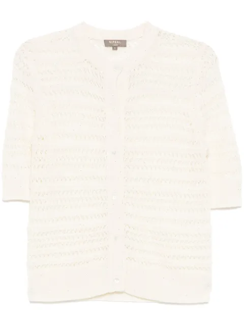 N.Peal open sitich cardigan