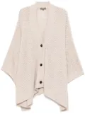 N.Peal mesh stitch cape - Neutrals