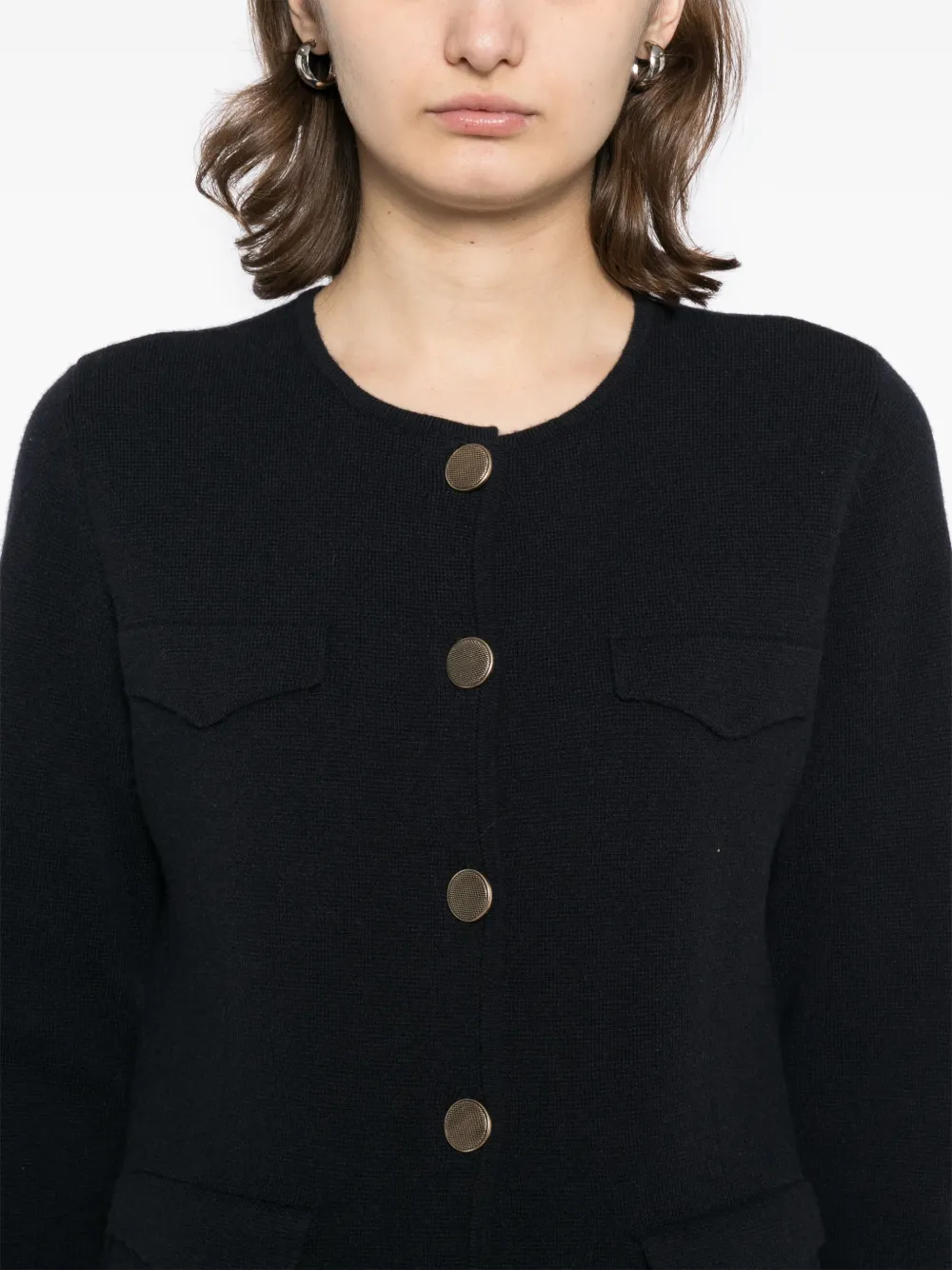 N.Peal Kasjmier vest Blauw