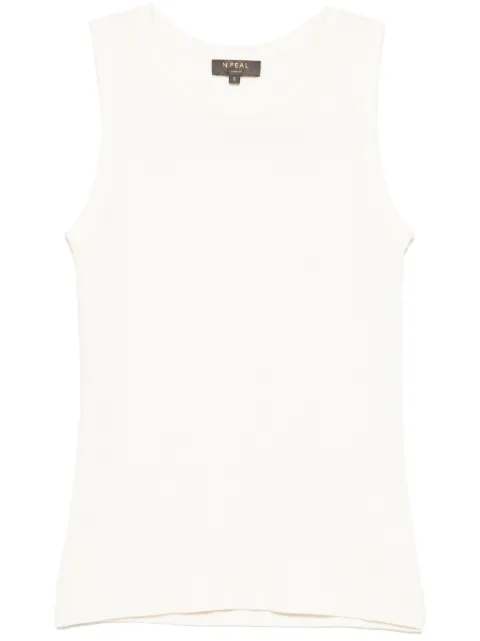 N.Peal ribbed-trim tank top 