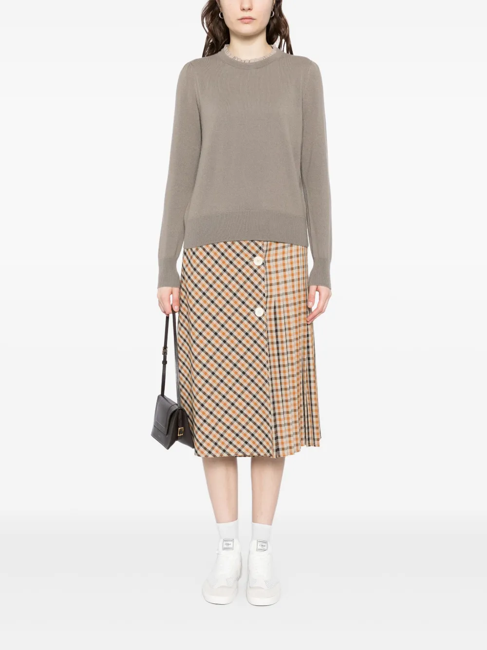 N.Peal Woven Ruffle sweater | Knitted Tops | Image 2