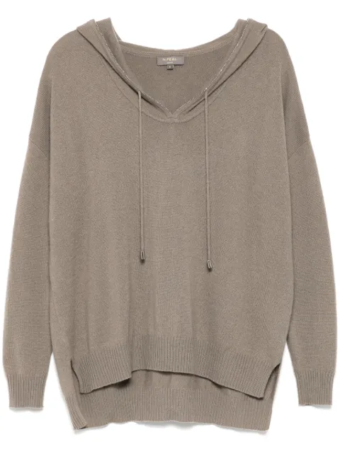 N.Peal Maya metal trim hoodie