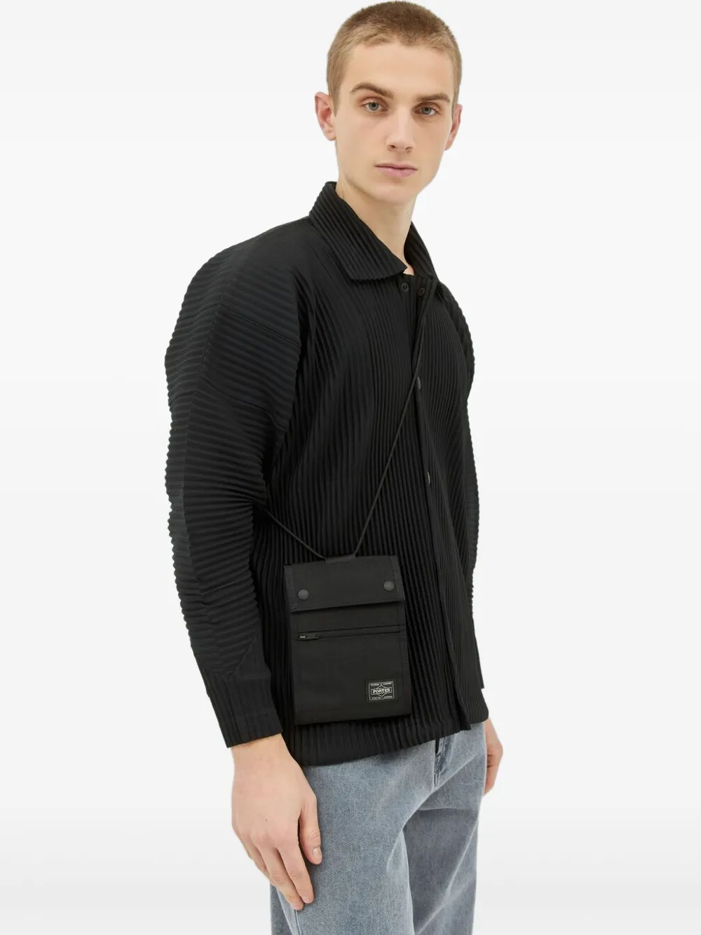 Porter-yoshida & Co Hybrid Cross Body Bag In Black