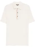 N.Peal ribbed polo shirt - White