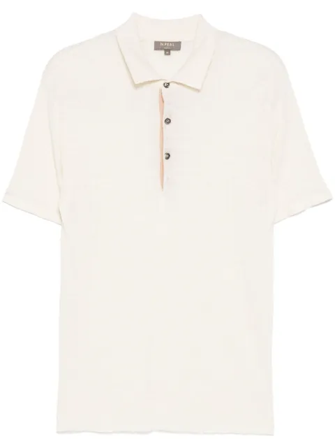 N.Peal ribbed polo shirt