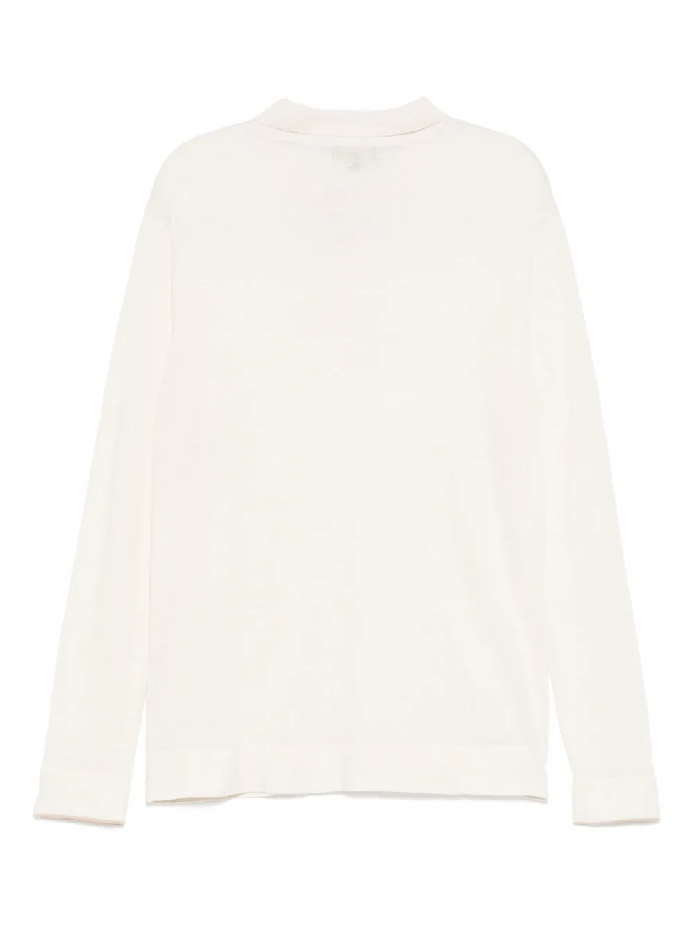 N.Peal Poloshirt met lange mouwen - Beige