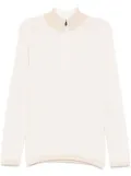 N.Peal Salcombe Jacquard Half Zip sweater - Neutrals