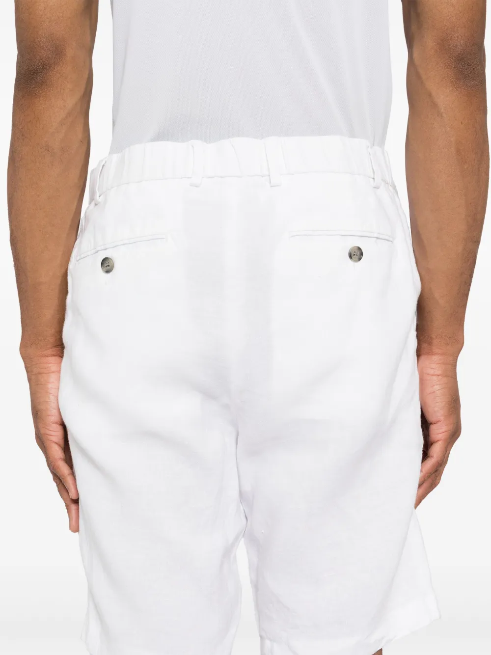 N.Peal Atrani linnen shorts Wit