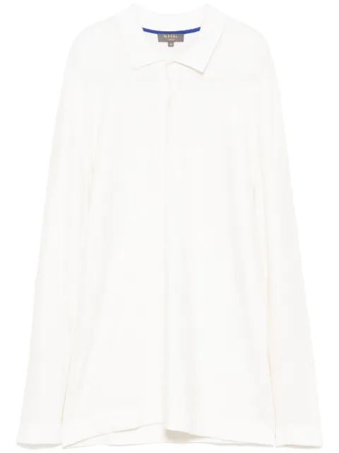 N.Peal playera tipo polo Moss Stitch