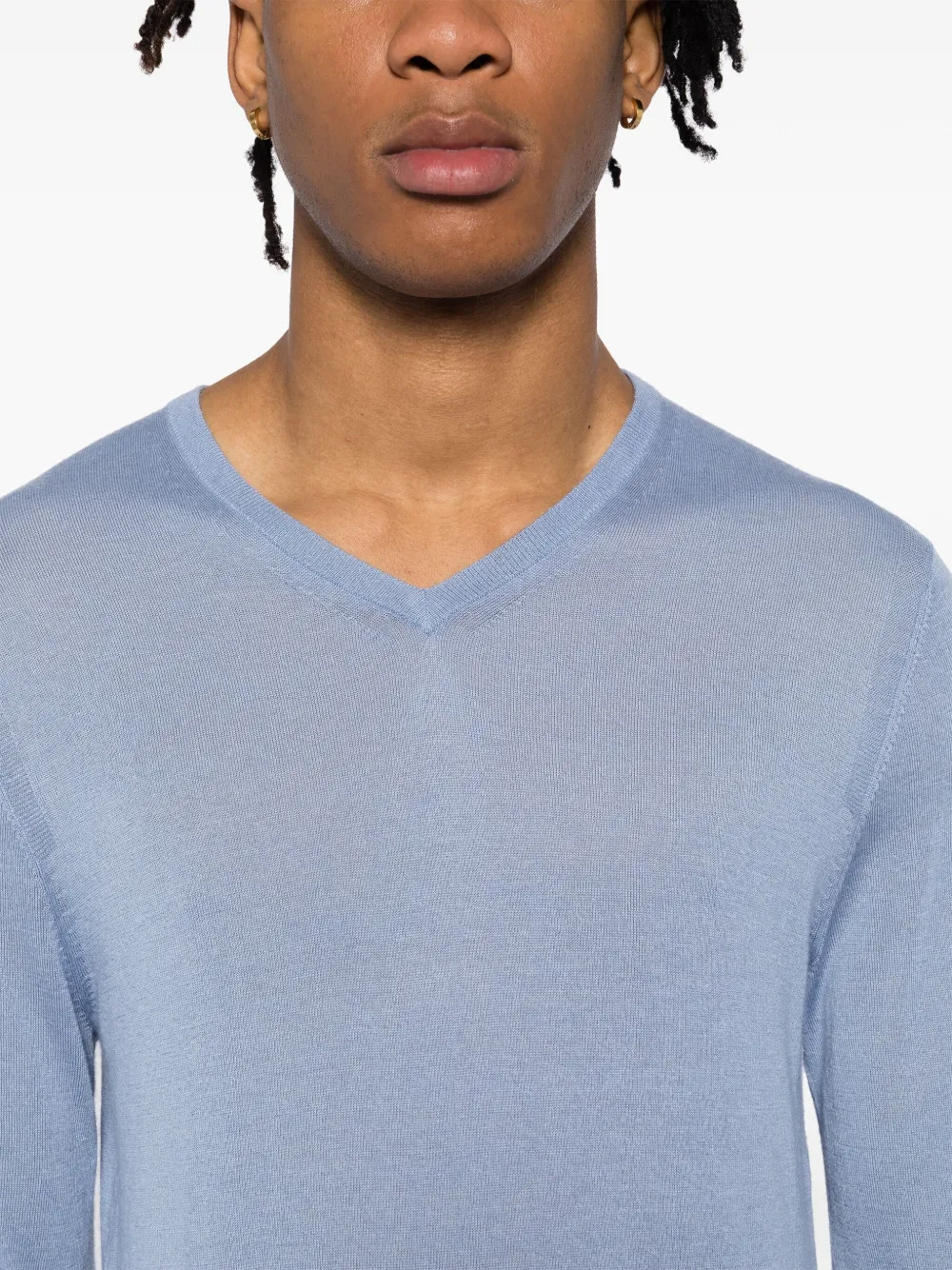 N.Peal Conduit FG trui met V-hals Blauw