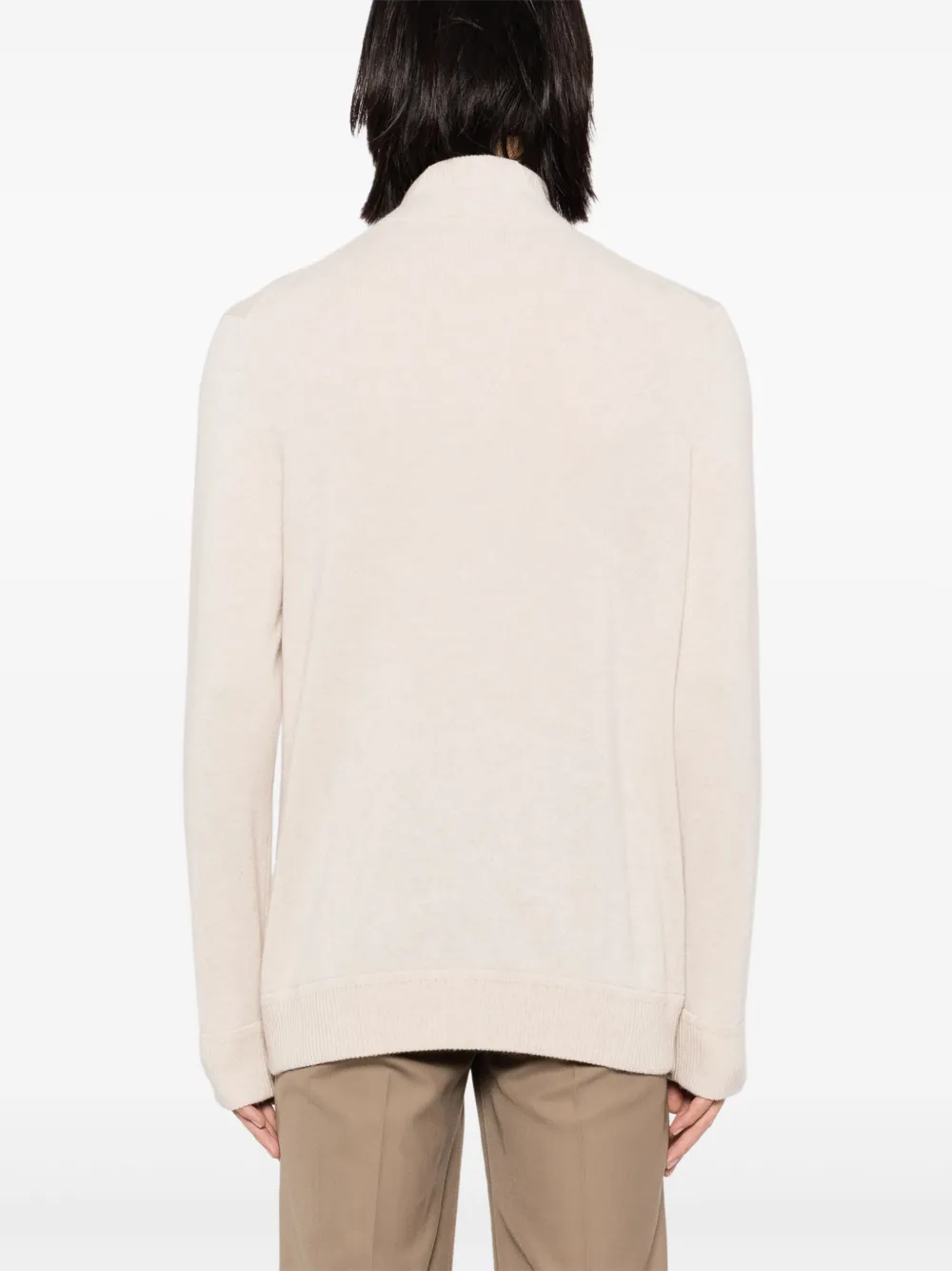 N.Peal Gebreid bomberjack Beige