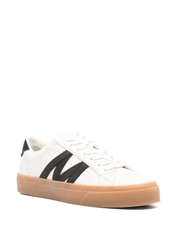 Moncler Monaco2 Leather Sneakers | White | FARFETCH