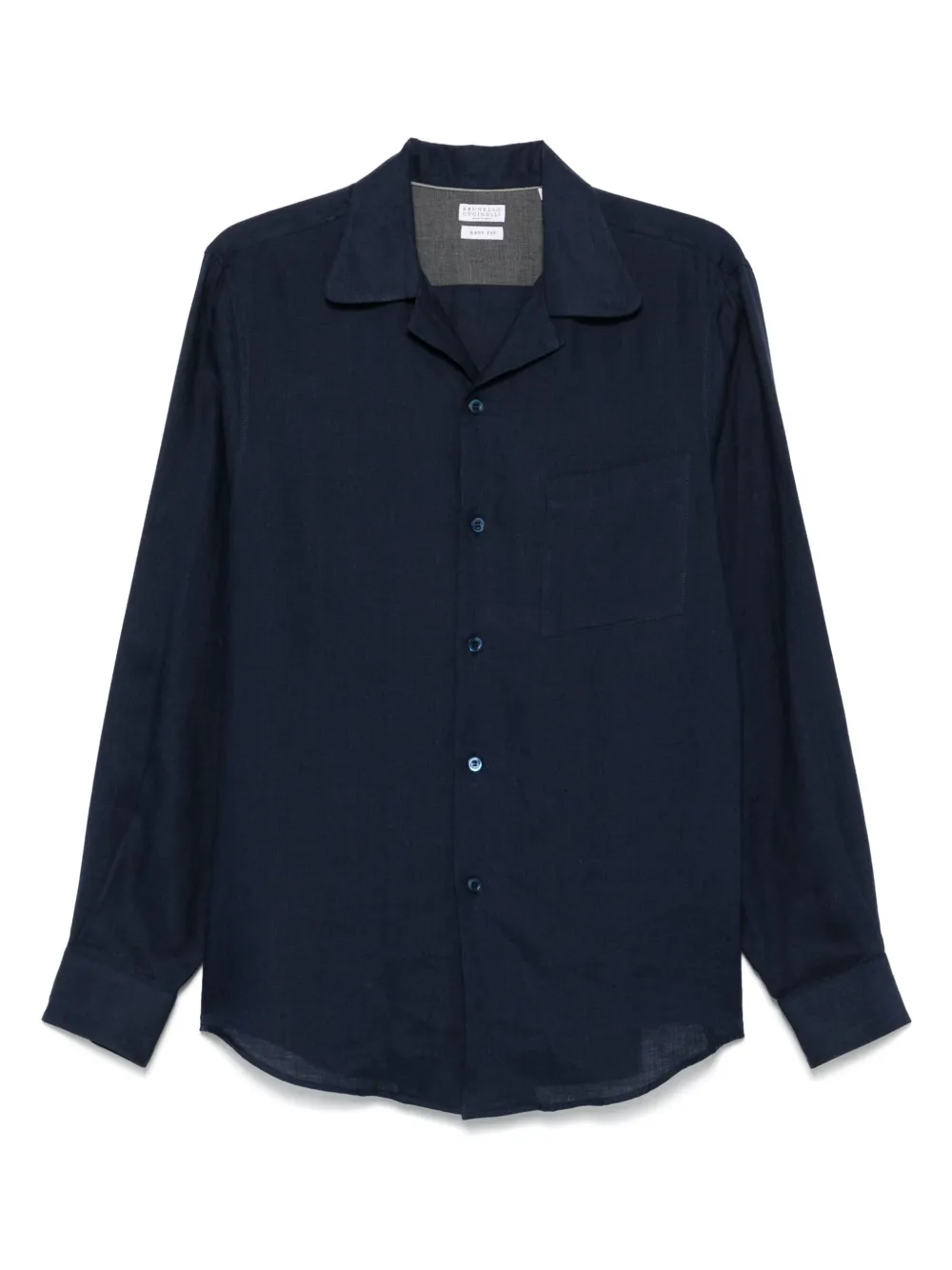 Brunello Cucinelli camisa con bolsillo en el pecho | azul | Image 1