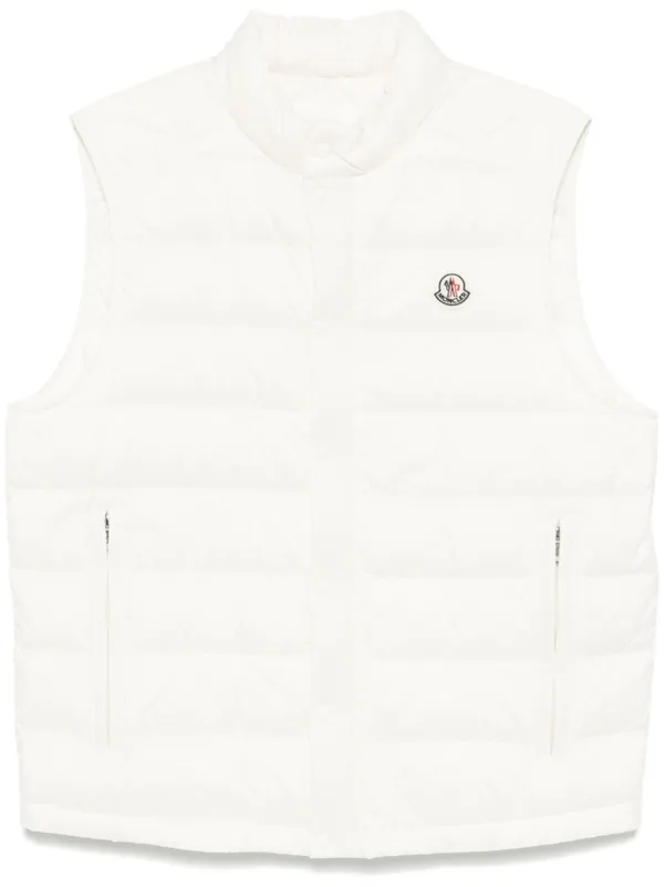 Moncler Colete Barthe | Branco | FARFETCH BR